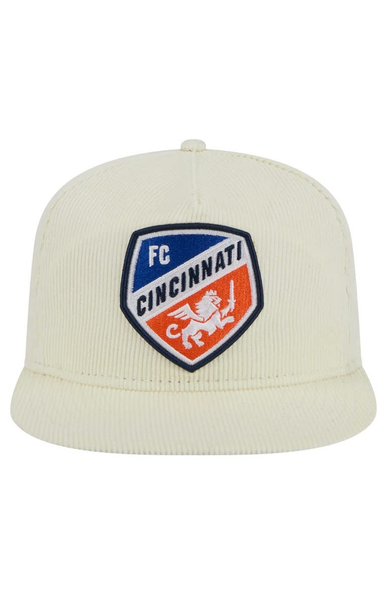 New Era Men's New Era Cream FC Cincinnati 2025 Kickoff Snapback Golfer Hat, Alternate, color, Cream
