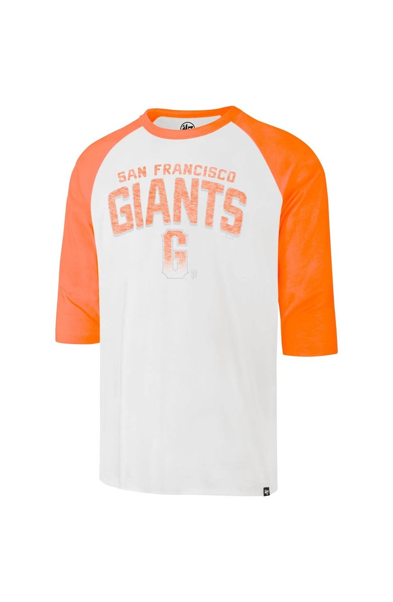 '47 Men's '47 Cream San Francisco Giants City Connect Crescent Franklin Raglan 3/4-Sleeve T-Shirt, Alternate, color, 