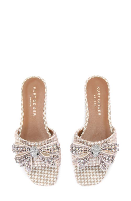 Kurt Geiger London Kensington Bow Slide Sandal In Pink