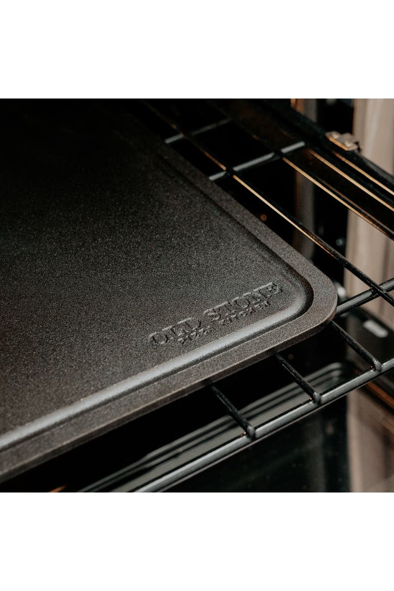 Pizza Steel w/ Moat, 14x14-Inch, 1/4", Alternate, color, Black