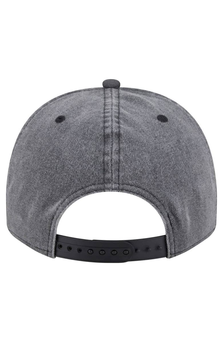 New Era Men's New Era  Charcoal Dallas Stars Throwback Washed A-Frame Pre-Curved 9FIFTY Snapback Hat, Alternate, color, 