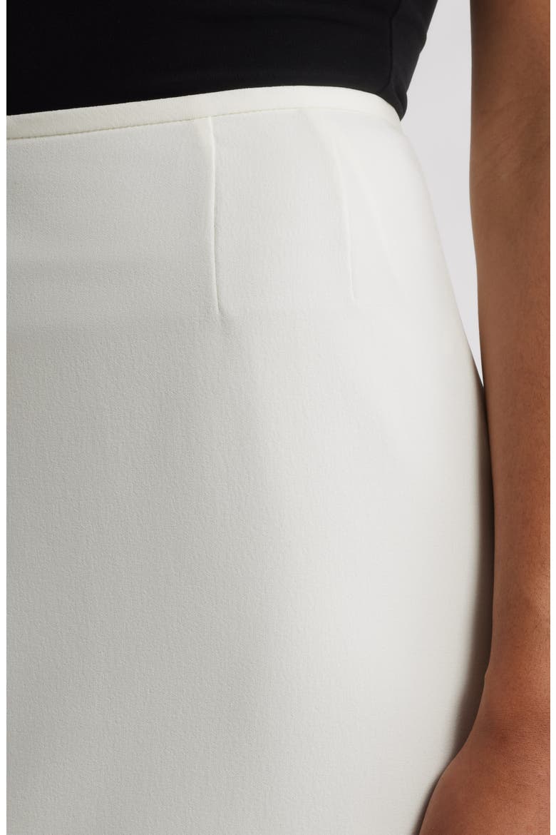 Stretch Midi Skirt, Alternate, color, VANILLA ICE