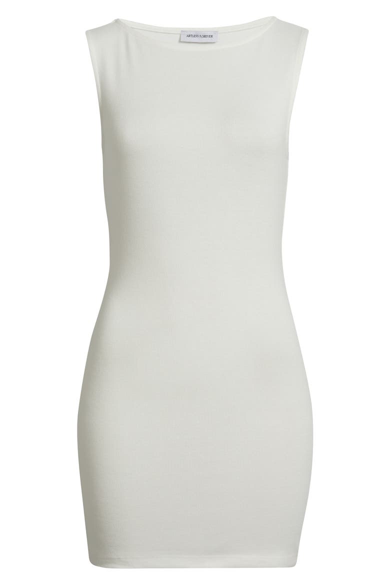 '90s Sleeveless Body-Con Minidress, Alternate, color, WHITE