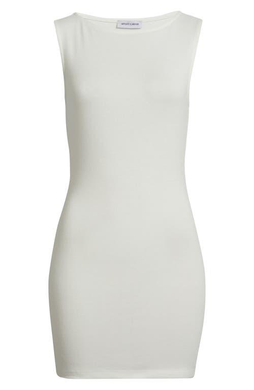 Artless Forever '90s Sleeveless Body-con Minidress In White