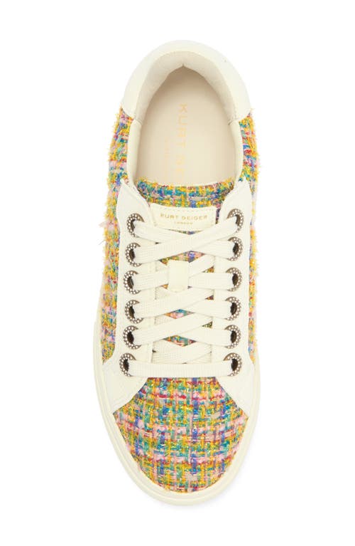 Kurt Geiger London Greenwich Jewel Platform Sneaker In Yellow Multi