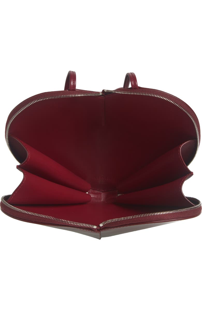 Alaïa Le Coeur Patent Leather Crossbody Bag, Alternate, color,