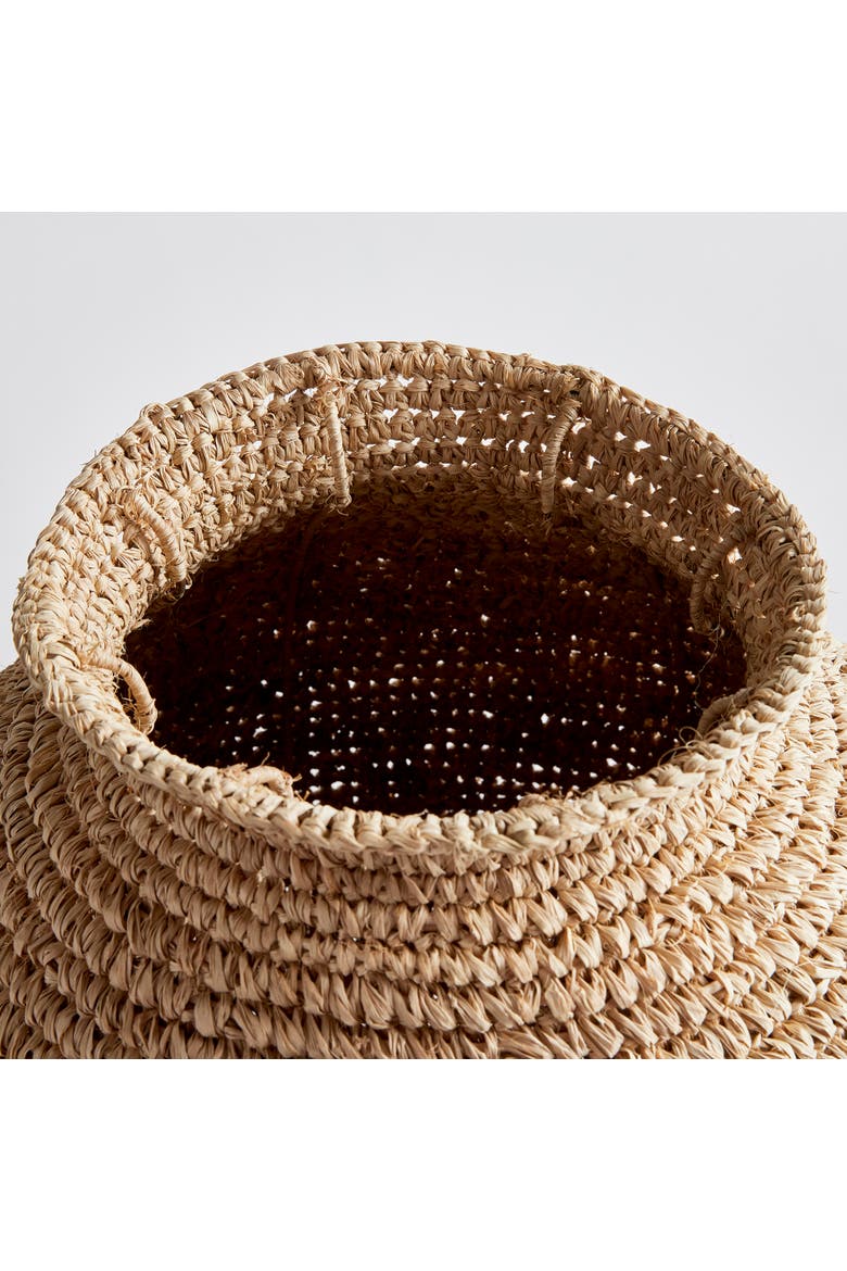 Remi Woven Vase Large, Alternate, color, Beige