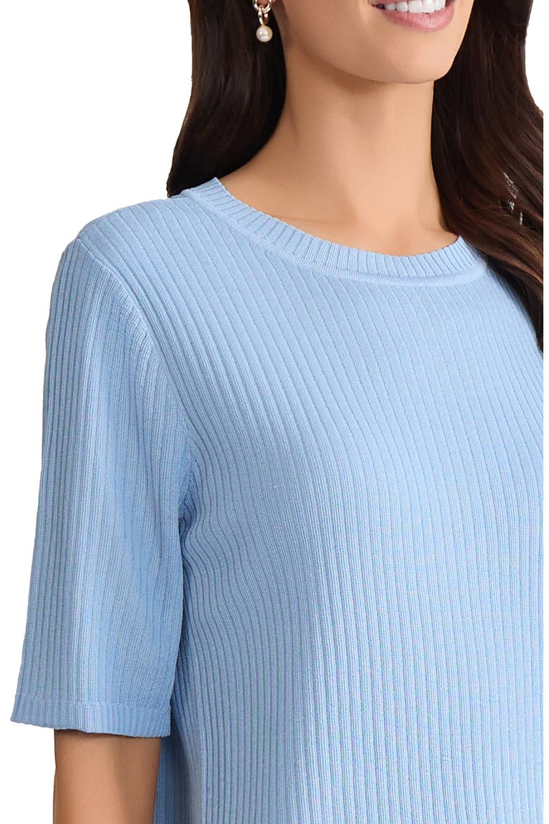 Sutton Rib Sweater, Alternate, color, CHINTZ BLUE