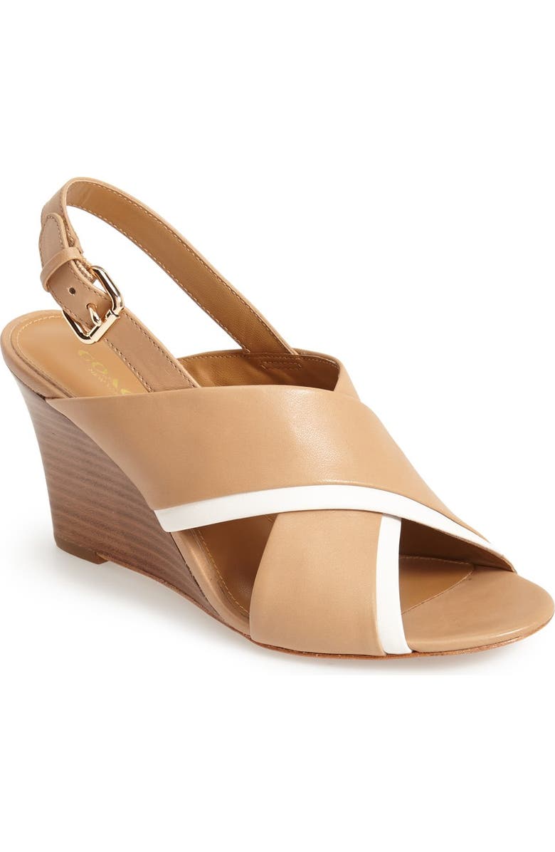 COACH 'Randy' Wedge Sandal, Main, color,