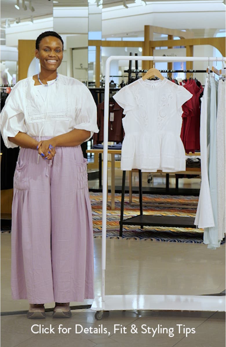 Jenny Peplum Cotton Top, sales video thumbnail