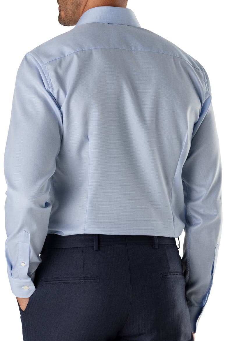 Slim Fit Houndstooth Dress Shirt, Alternate, color, BLUE