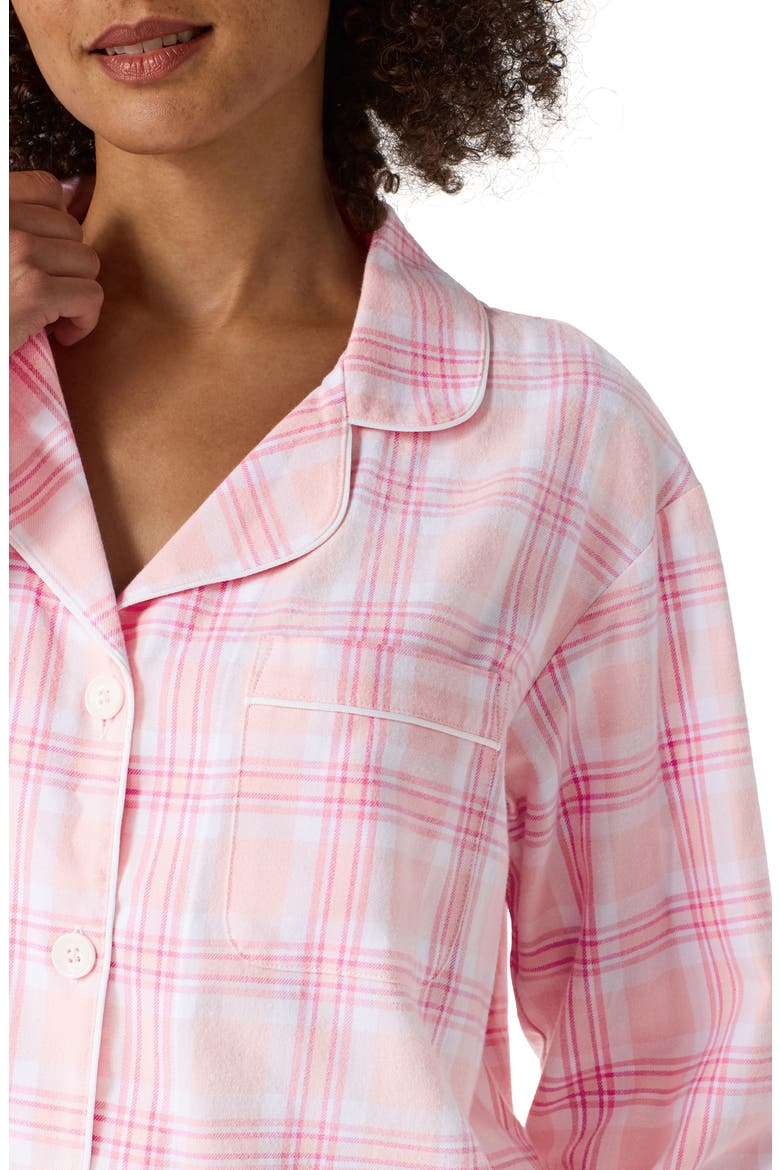 Print Organic Cotton Flannel Pajamas, Alternate, color, PRAIRIE PLAID