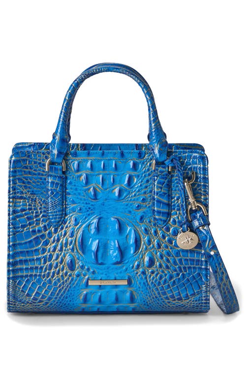 Brahmin Cami Croc Embossed Leather Satchel