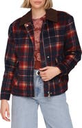 Avec Les Filles Plaid Oversize Bomber Jacket
