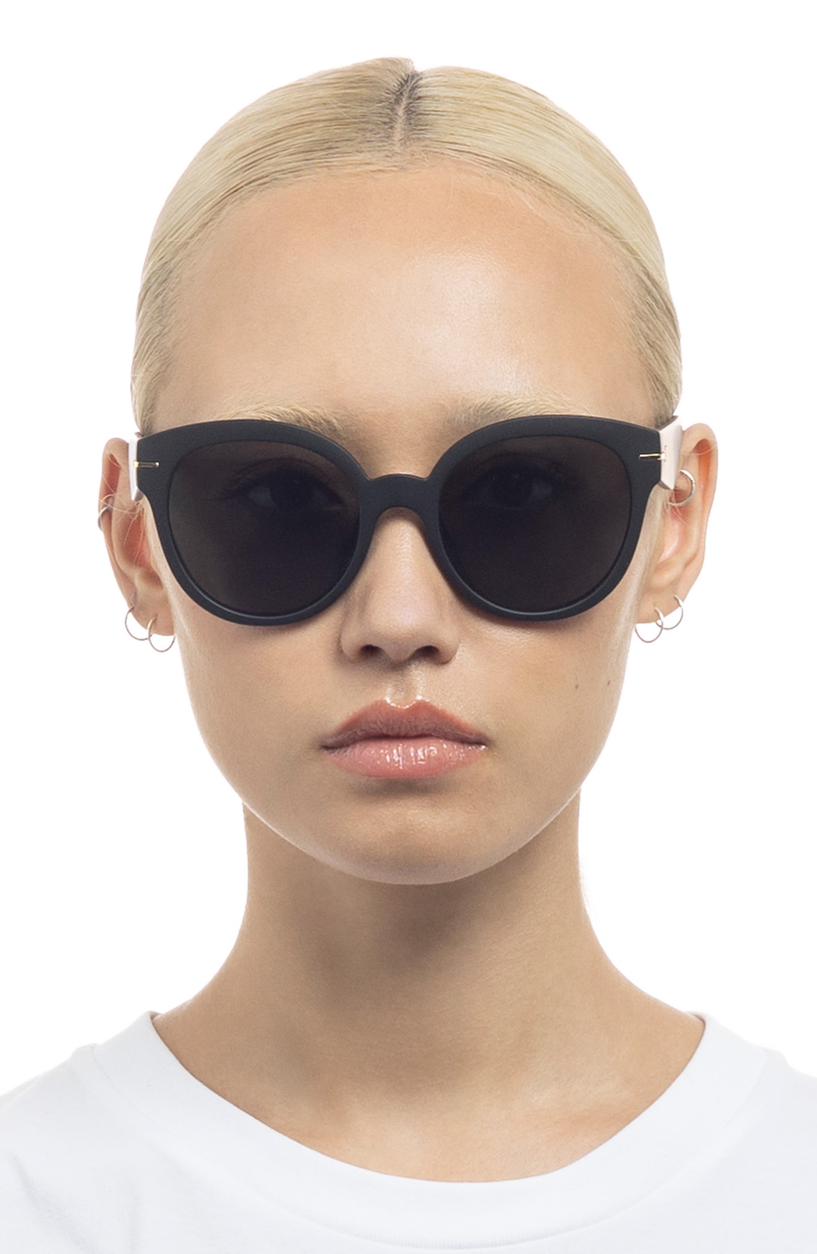 Le Specs Capacious 54mm Polarized Round Sunglasses (Women) | Nordstromrack