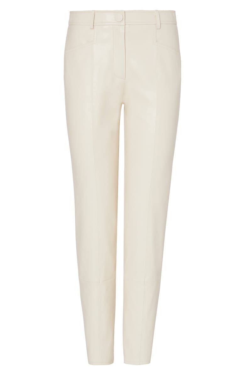 Milly Rue Faux Leather Pants, Alternate, color, 