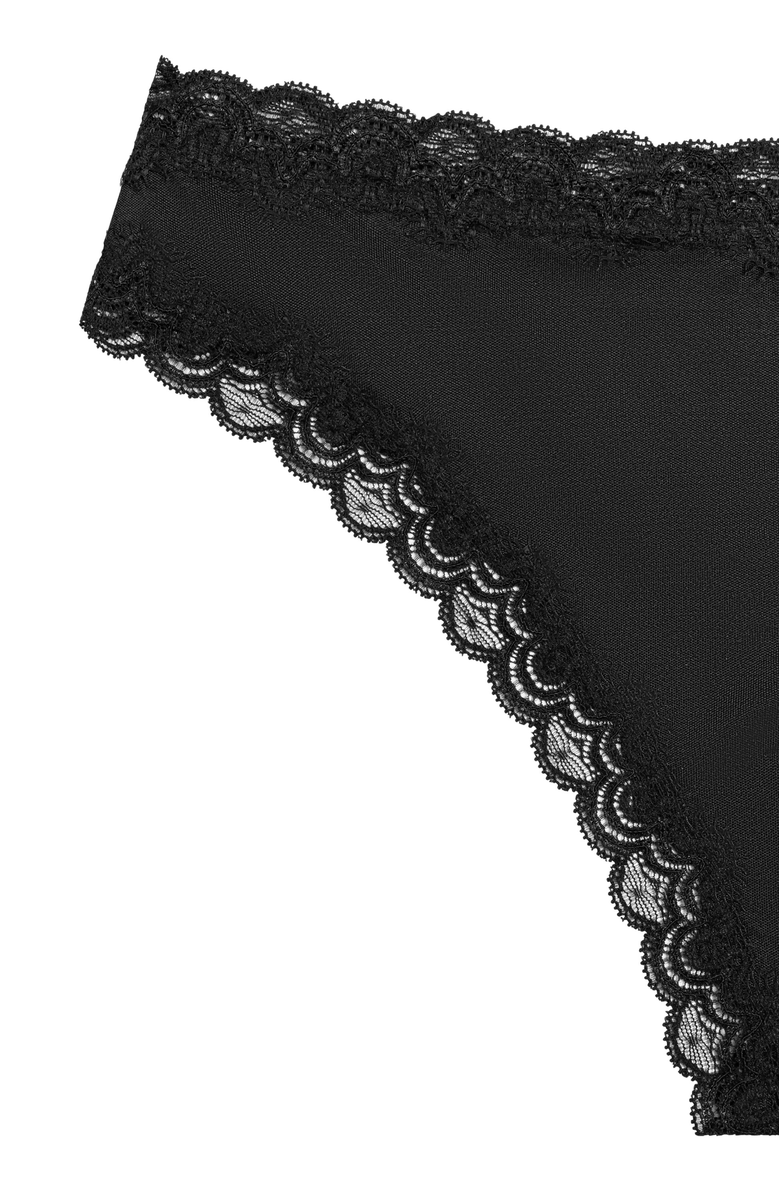 Uwila Warrior Soft Silk Thong Underwear, Alternate, color, Tap Shoe Black