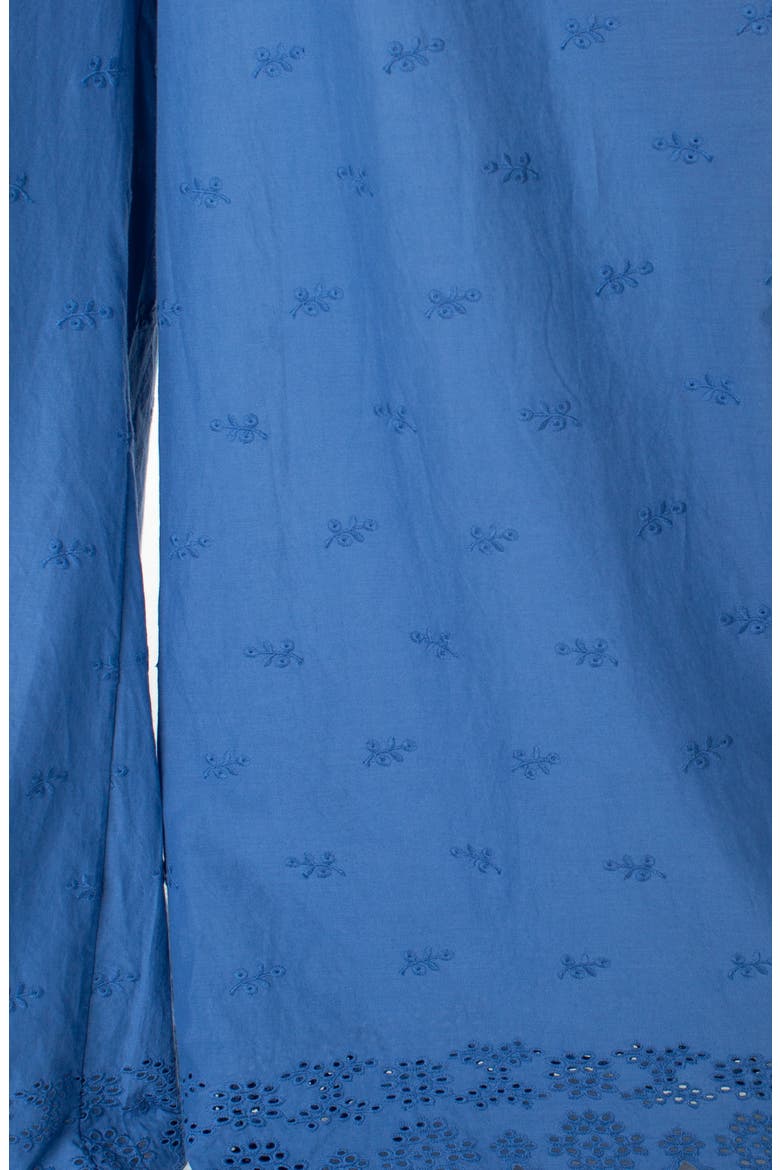 Cambria Wide Leg Eyelet Pants, Alternate, color, DUTCH BLUE