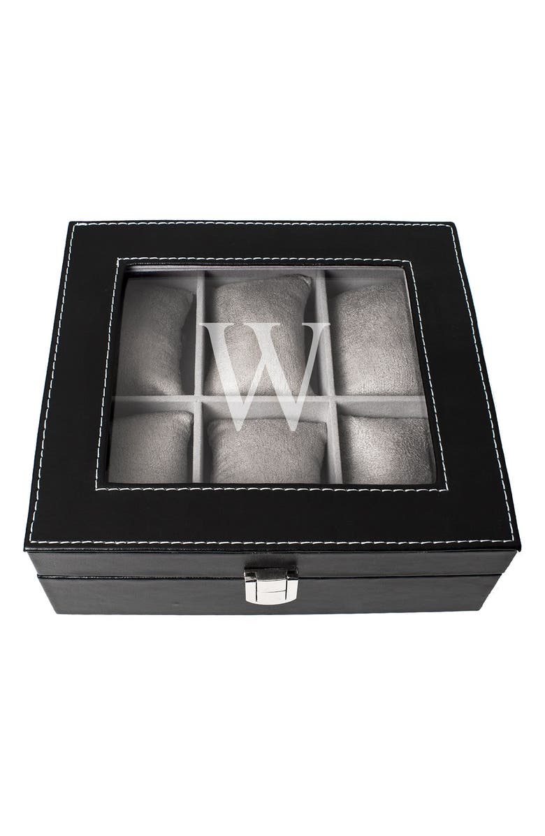 Cathy's Concepts Monogram Watch Box, Main, color, 
