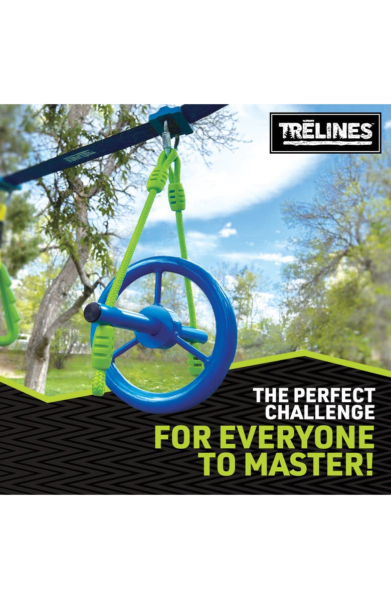 Trelines Ninja Vertical Fly Wheel 10 Inches, Attaches to Swingset Kits, 500lb Cap, Alternate, color, Multicolored