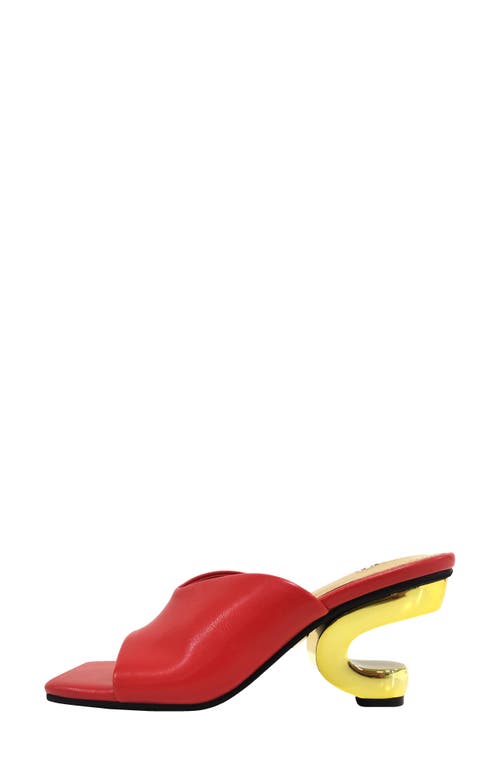 Ninety Union Gypsy Square Toe Mule In Red