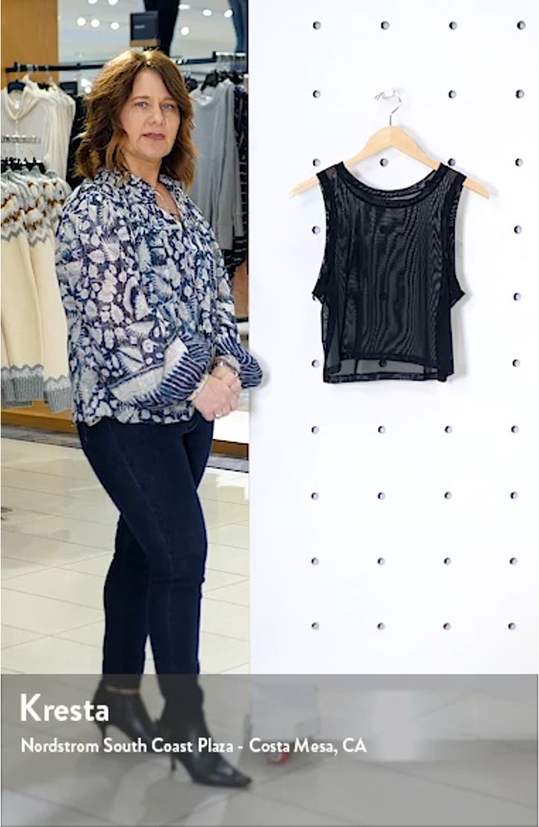 Mesh Balanced Crop Tank, sales video thumbnail