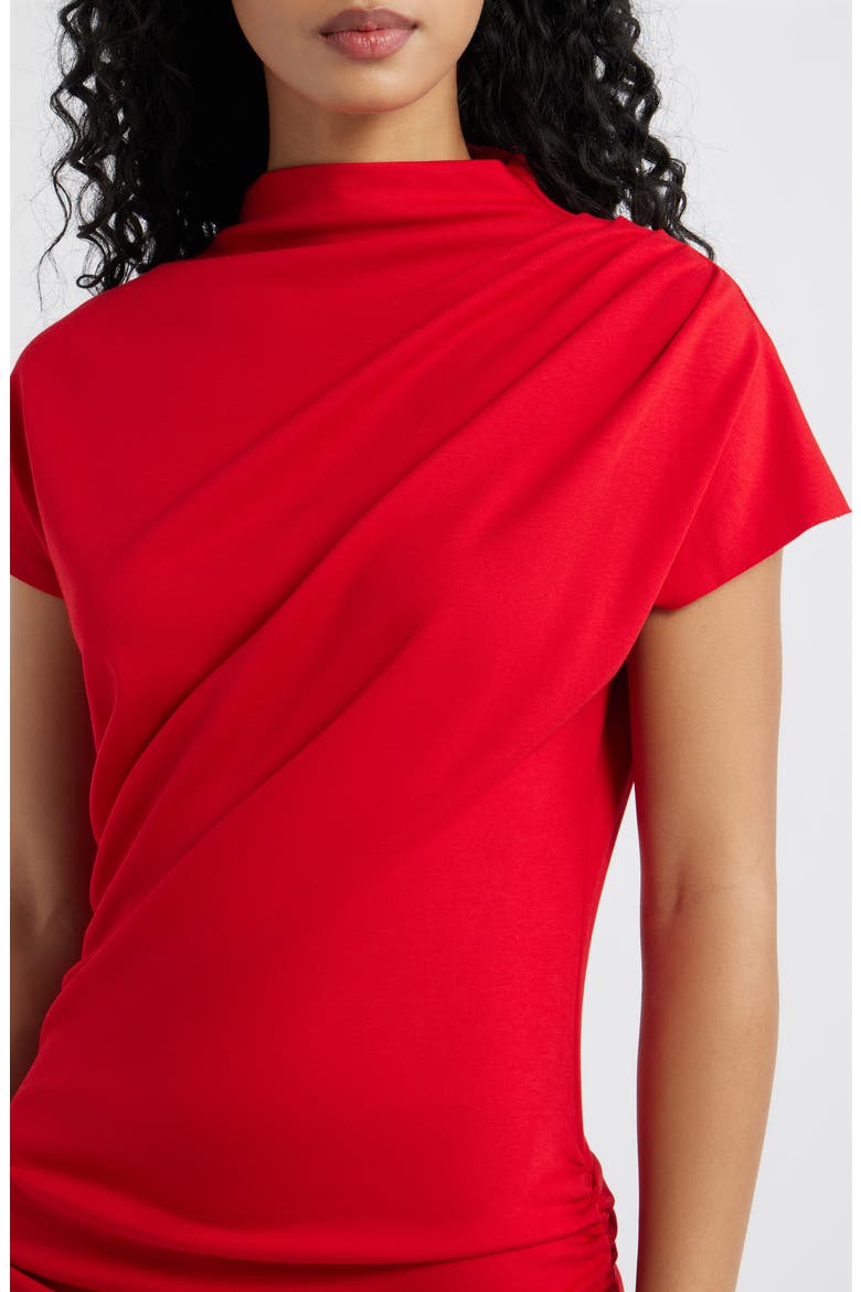 Archer Pleated Minidress, Alternate, color, RED