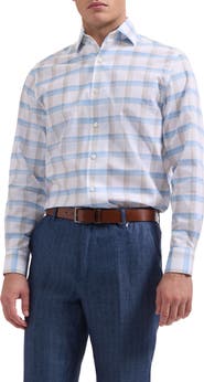 Bugatchi Alvin Trim Fit Plais Cotton Button-Up Shirt