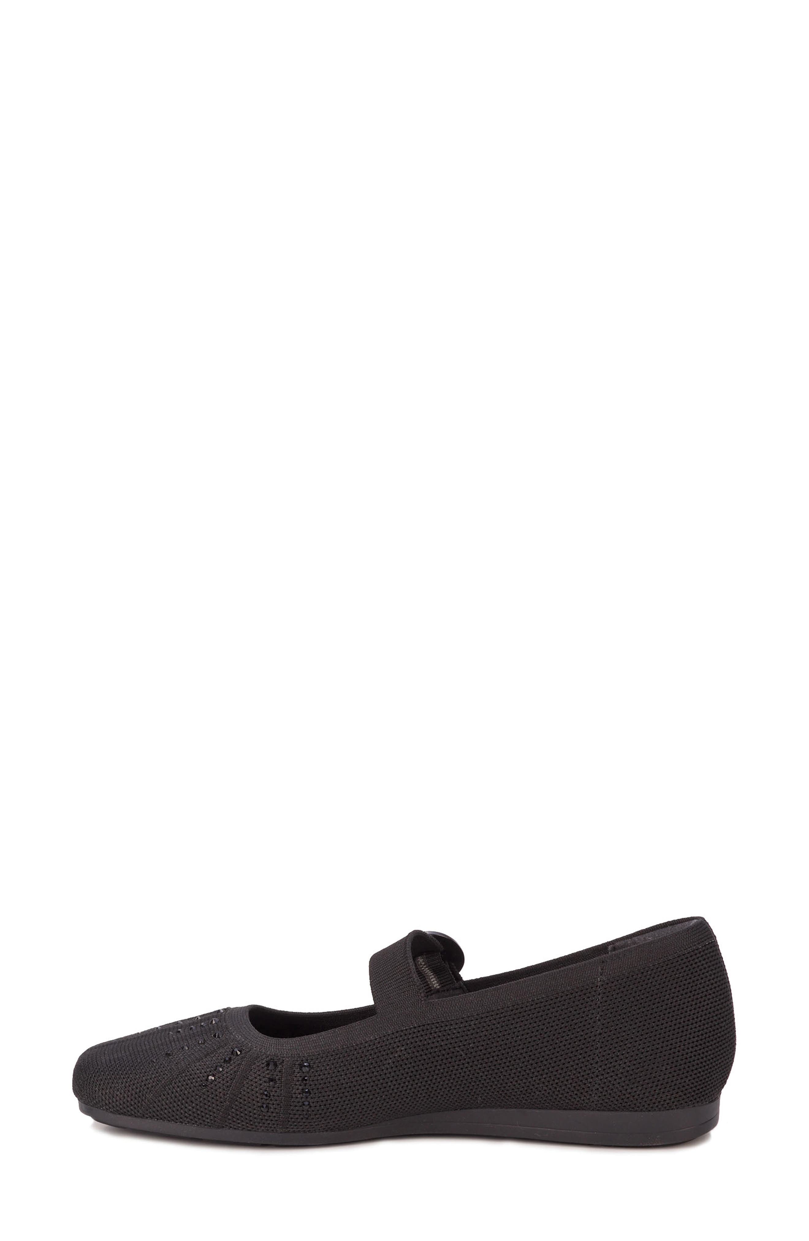 Naomi Mary Jane Flat, Alternate, color, BLACK RHINESTONE KNIT
