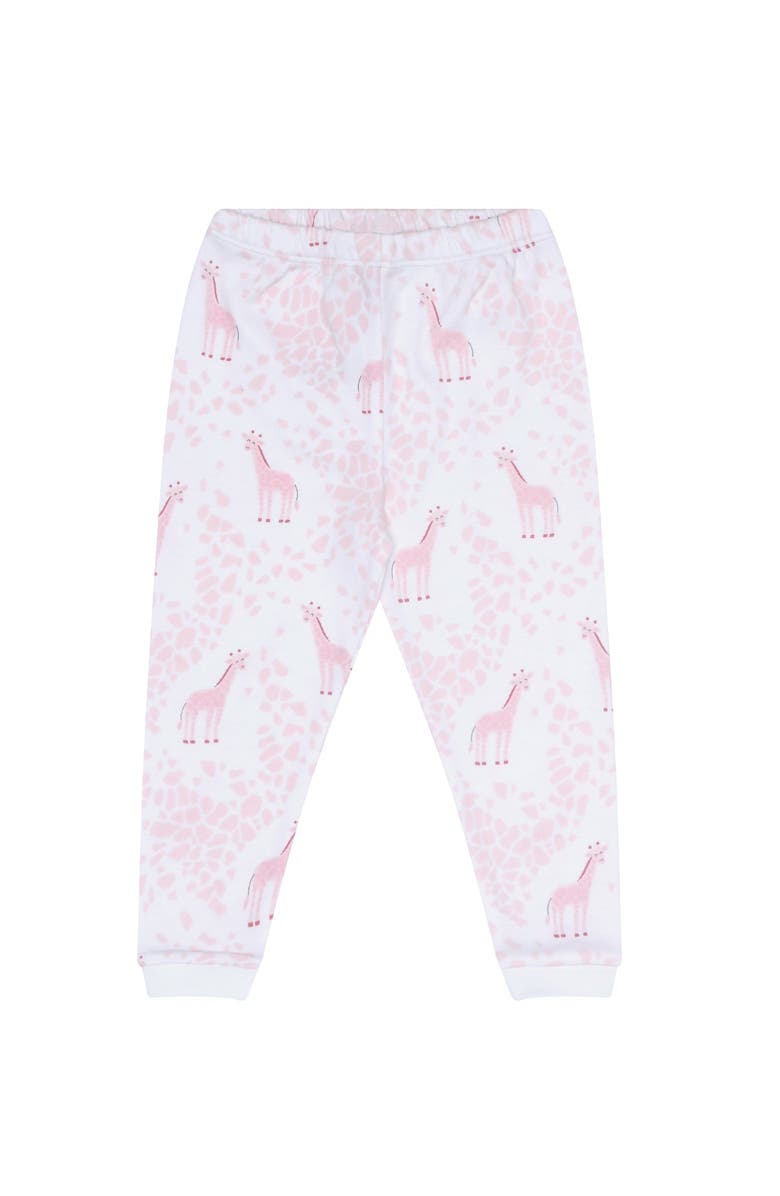 Nellapima Pink Giraffe Print Pajama - Baby, Alternate, color, Pink