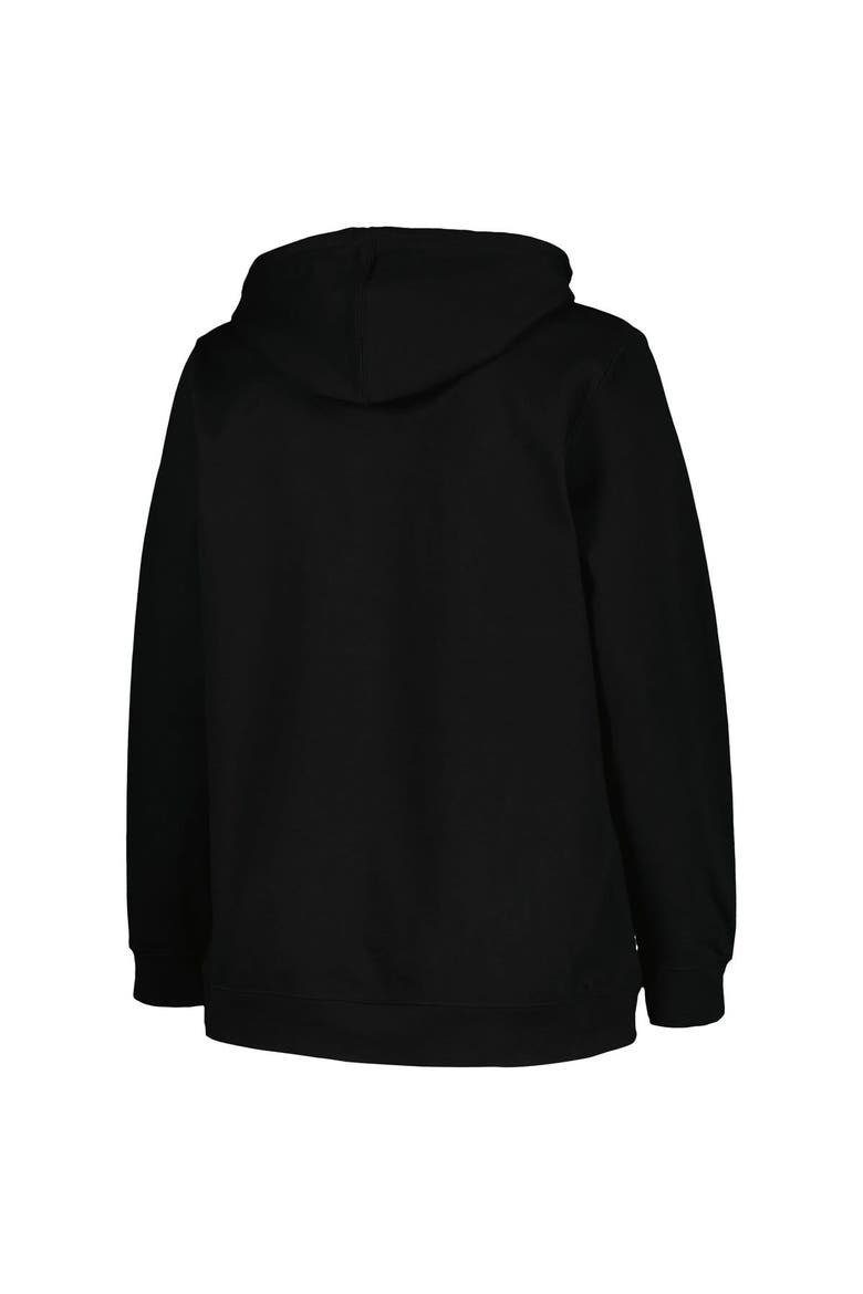 Women's Profile Black Boston Bruins Plus Size Arch Over Logo Pullover Hoodie, Alternate, color, Black