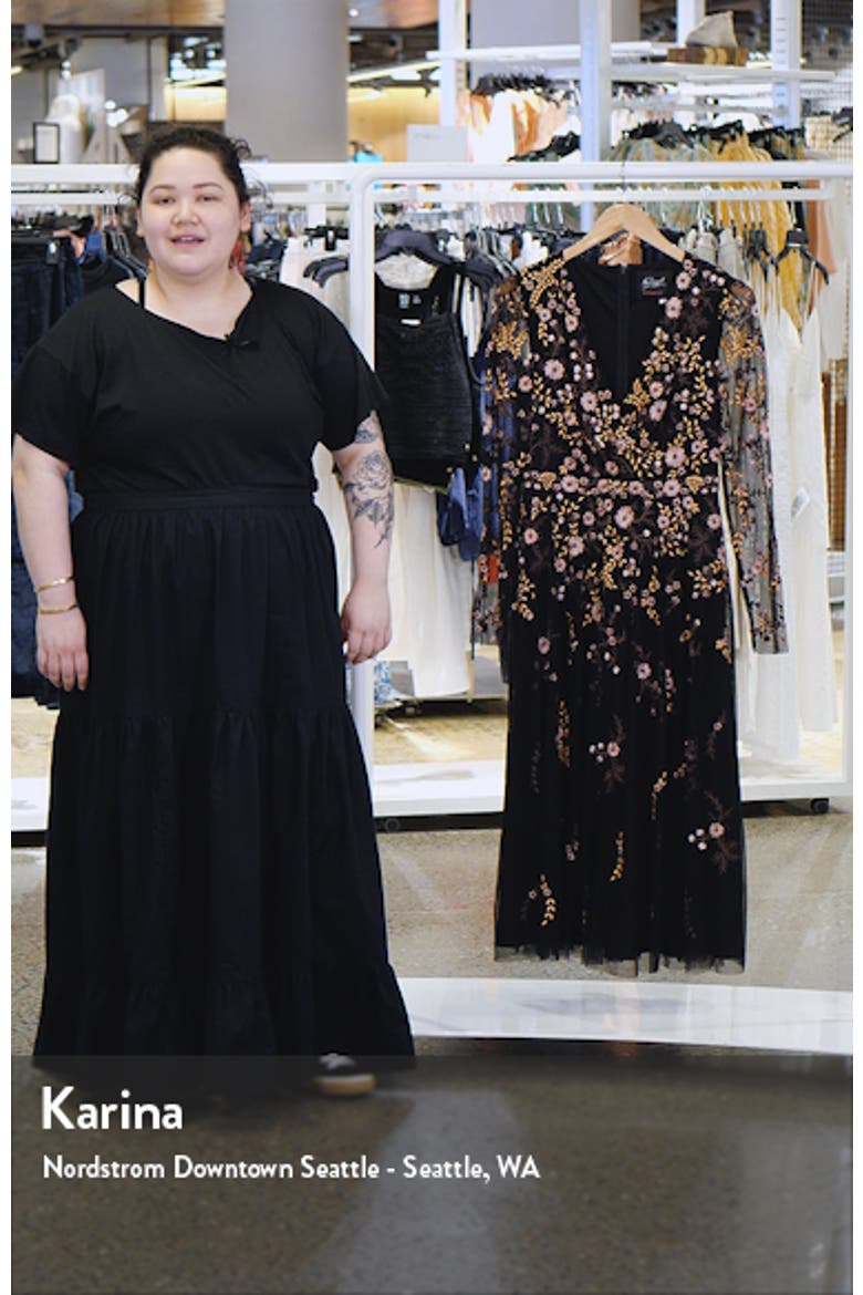 Floral Embroidered A-Line Cocktail Dress video