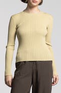 WEEKEND LOS ANGELES Eleanor Rib Crewneck Sweater