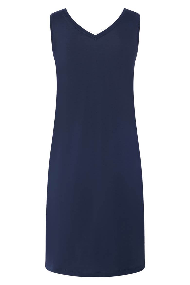 Pure Essence Cotton Tank Nightgown, Alternate, color, DEEP NAVY
