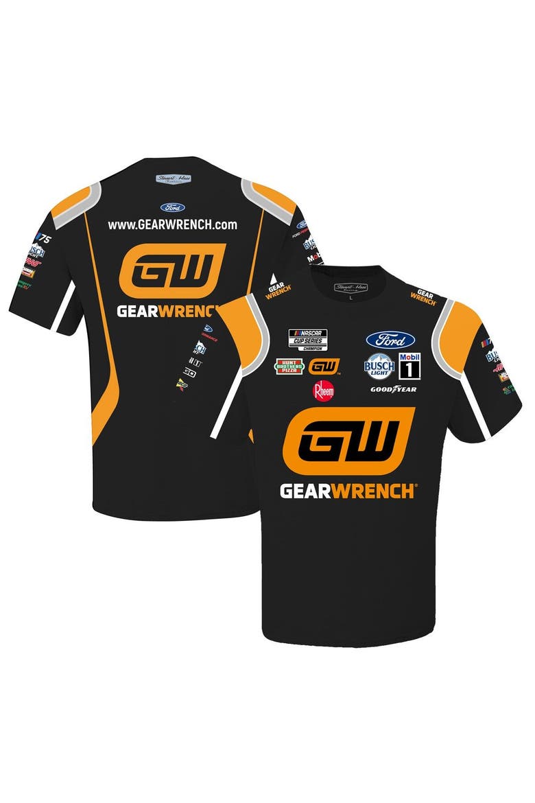 Men's Stewart-Haas Racing Team Collection Black Kevin Harvick GearWrench Sublimated Uniform T-Shirt, Main, color, Black