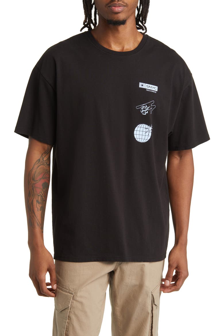 Relaxed Fit Until Dawn Graphic T-Shirt, Main, color, BLACK