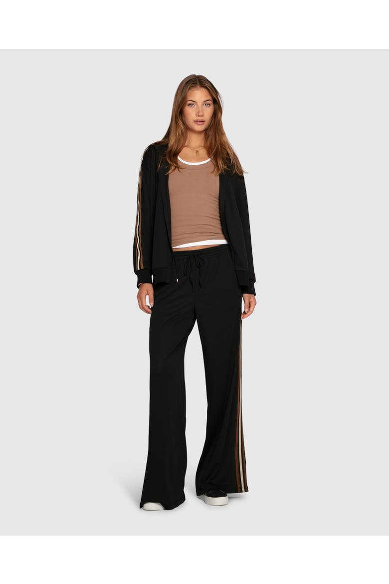 Ready To Go Striped Sleeve Jacket, Alternate, color, Black