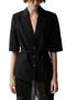 Argelia Short Sleeve Belted Blazer