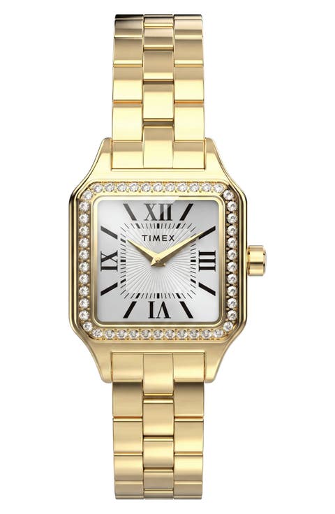 Addison Crystal Bezel Bracelet Watch, 23mm