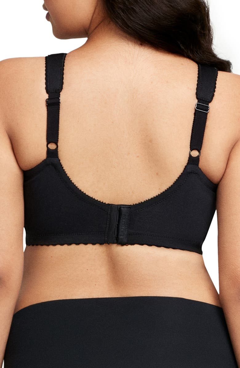 Glamorise MagicLift<sup>®</sup> Cotton Support Bra, Alternate, color, Black