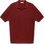 MANGO Rib Johnny Collar Polo