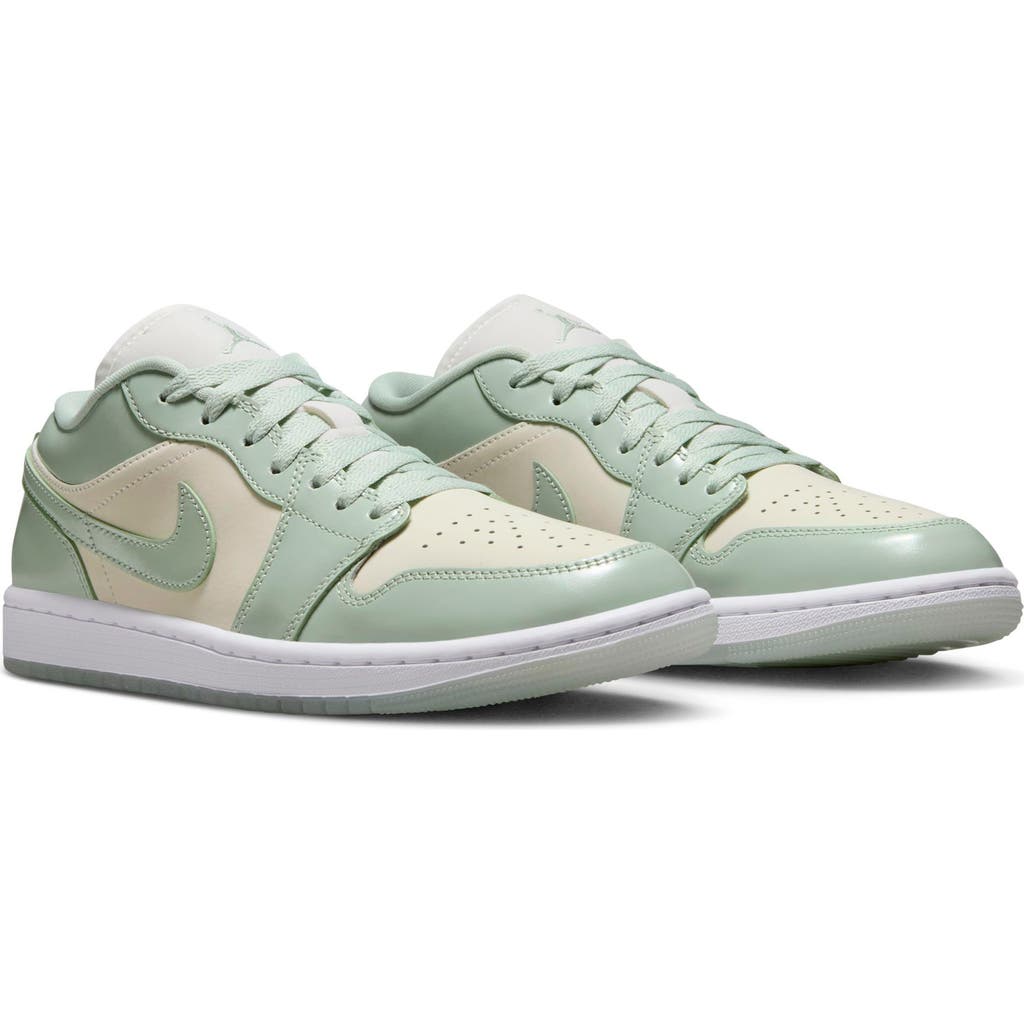 Jordan 1 Low "seafoam Sail" Sneakers In Green