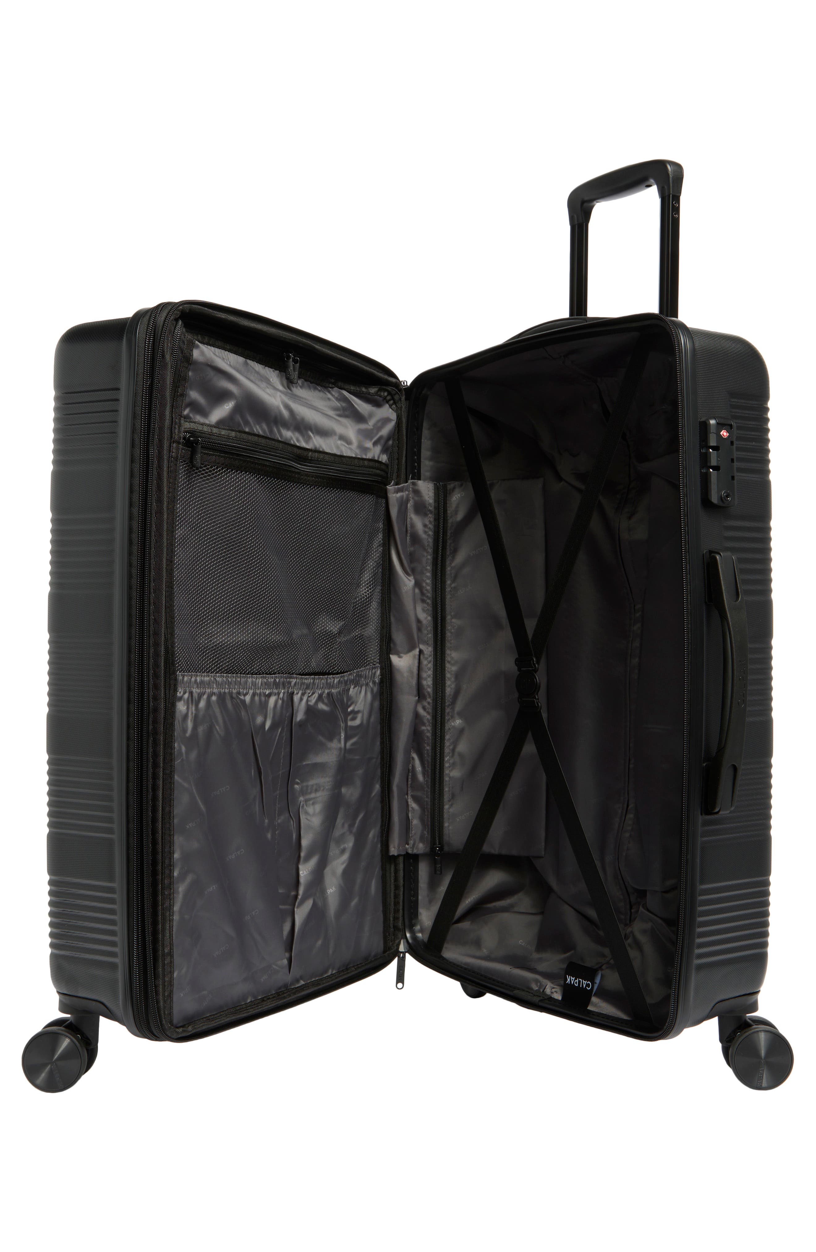 CALPAK Indio 24-Inch Hardside Spinner Luggage, Alternate, color, Black