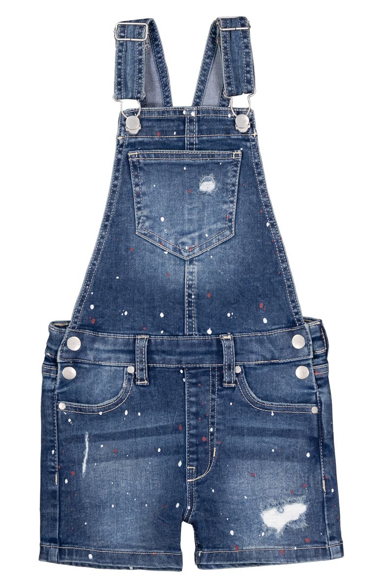 Joe's Kids' Emilia Paint Splash Denim Overalls, Main, color,