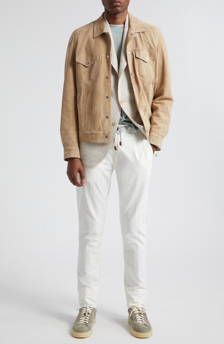 Eleventy Suede Trucker Jacket, Alternate, color,