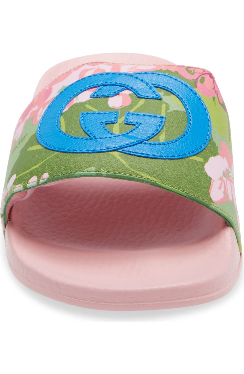 Gucci x Ken Scott Pursuit Floral Print Slide Sandal, Alternate, color,