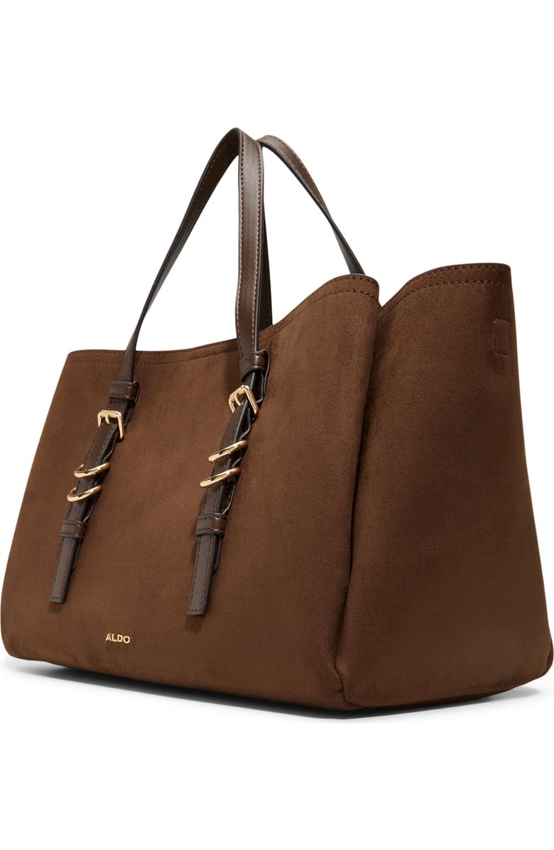 ALDO Meleahh Faux Leather Tote, Alternate, color, Brown