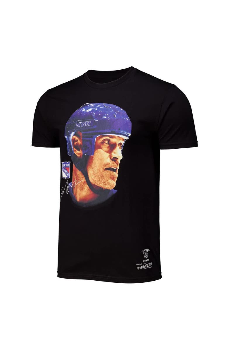 Mitchell & Ness Men's Mitchell & Ness Mark Messier Black New York Rangers Big Face T-Shirt, Alternate, color, Black