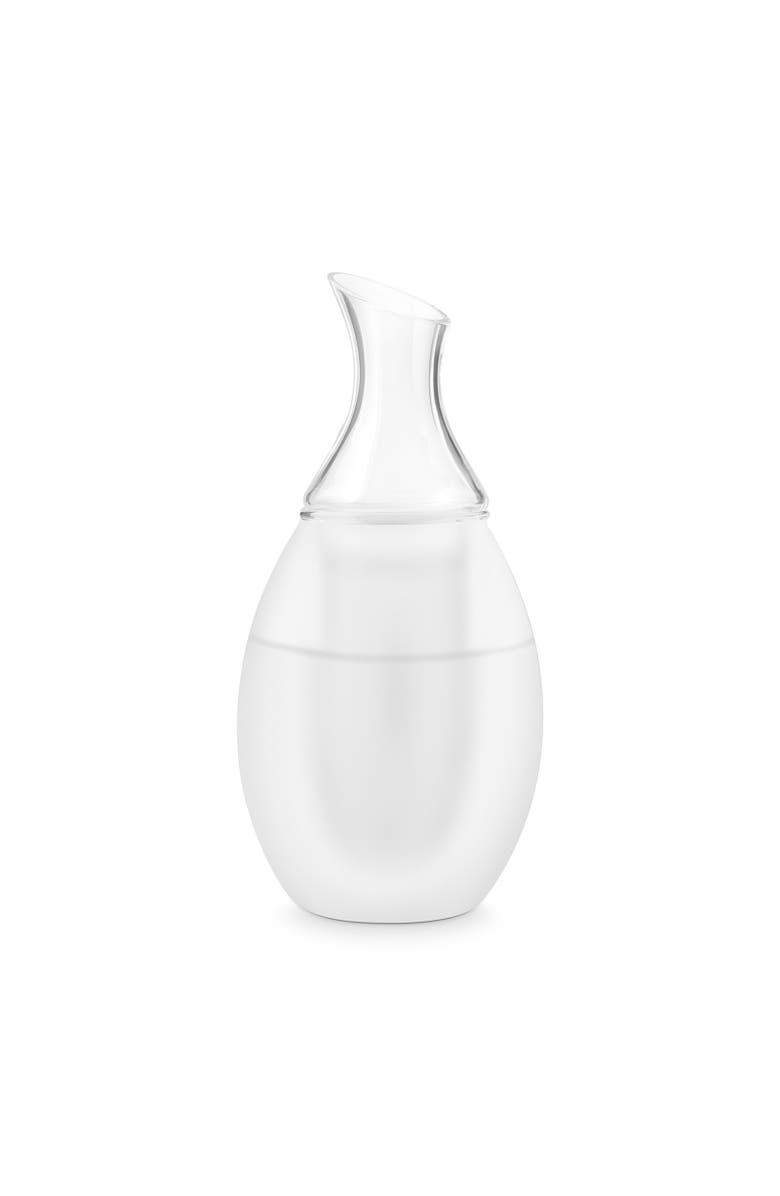 FINAL TOUCH Sake Decanter Set - Frosted White, Alternate, color, White