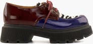 Chie Mihara QAMBA49 Zebra print patent leather Lace-Up Oxford